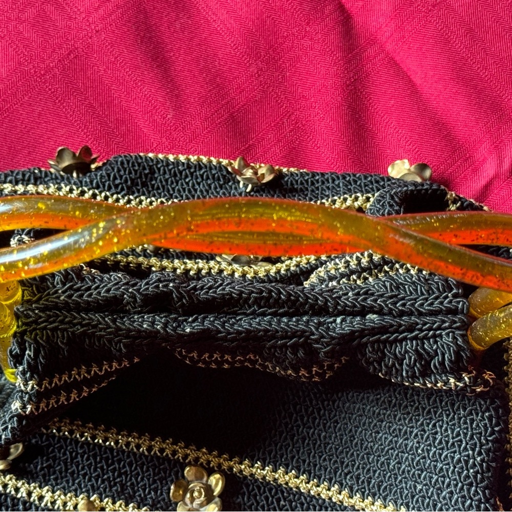 1950’s hand crotched handbag